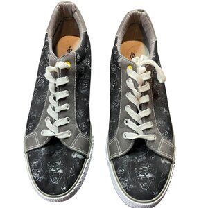 Ed Hardy Men’s Canvas Sneakers – Size 11 – Tattoo Print